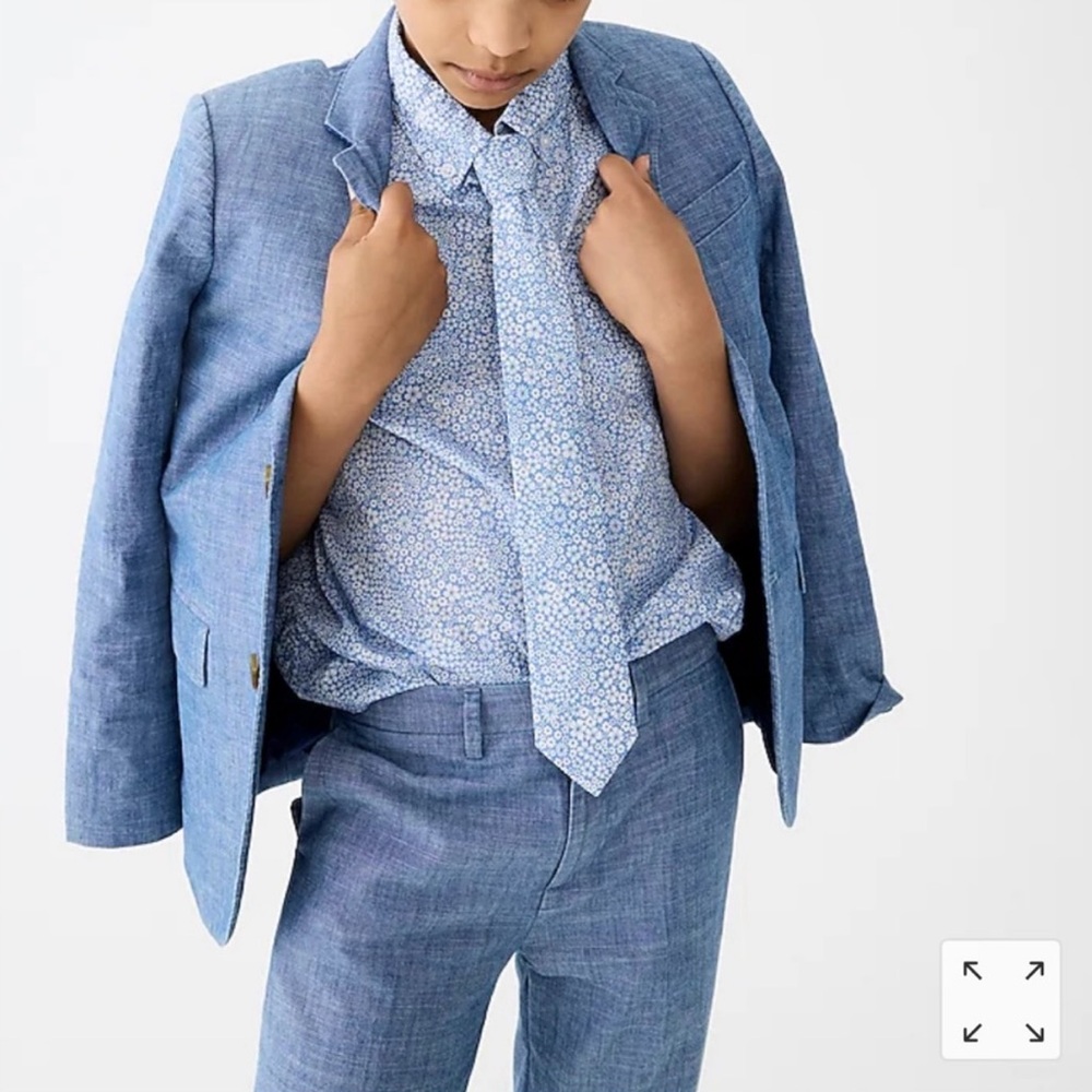 J.Crew Crewcuts chambray blazer size 4 NEVER WORN